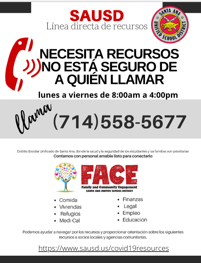 spanish sausd hotline